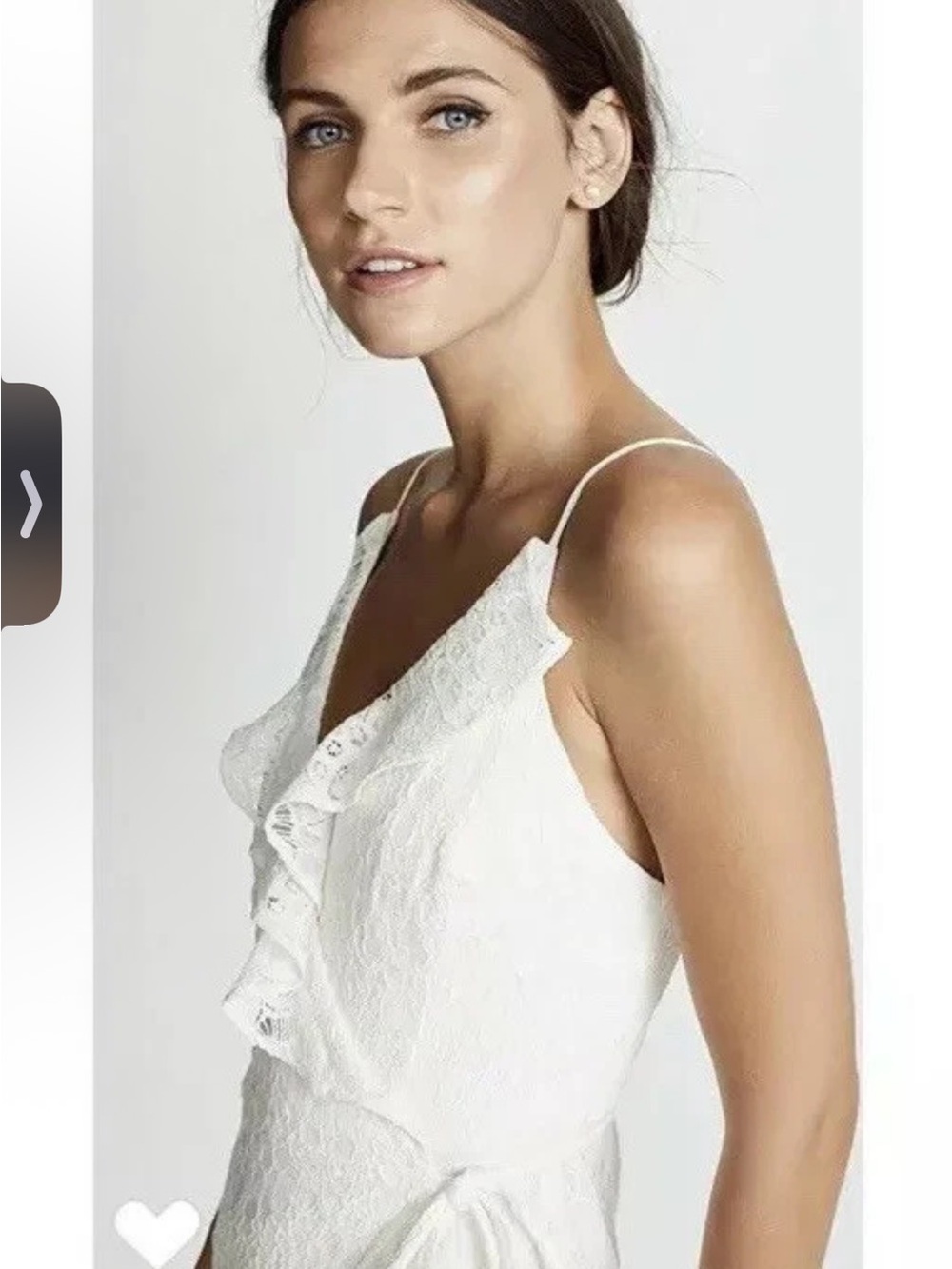 Yumi Kim Ivory Ruffle Wrap High-Low Maxi Dress - Picture 3 of 9